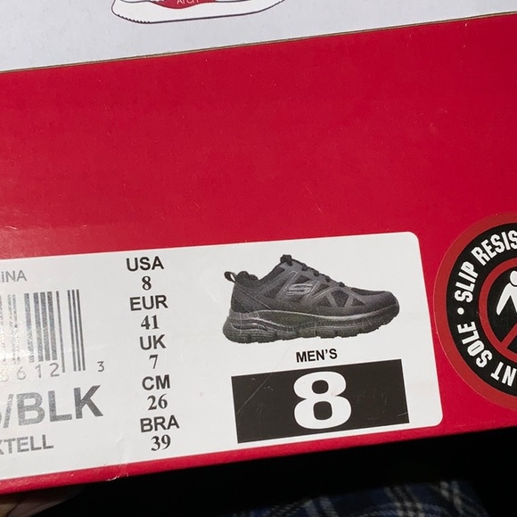 SKECHERS AXTELL ARCH FIT WORK MENS SNEAKER - Picture 7 of 8